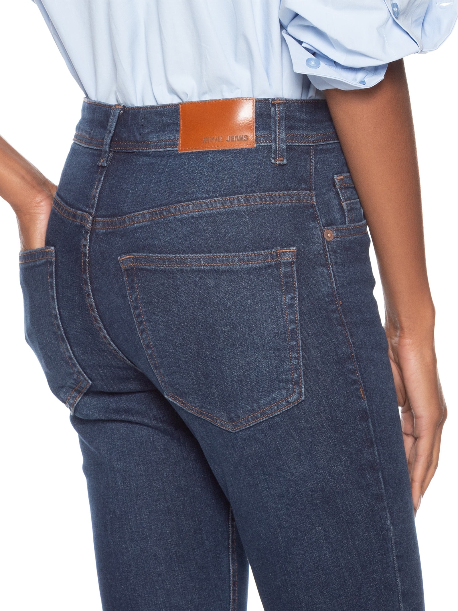 Calça Feminina Jeans Skinny Basic Azul Animale Jeans