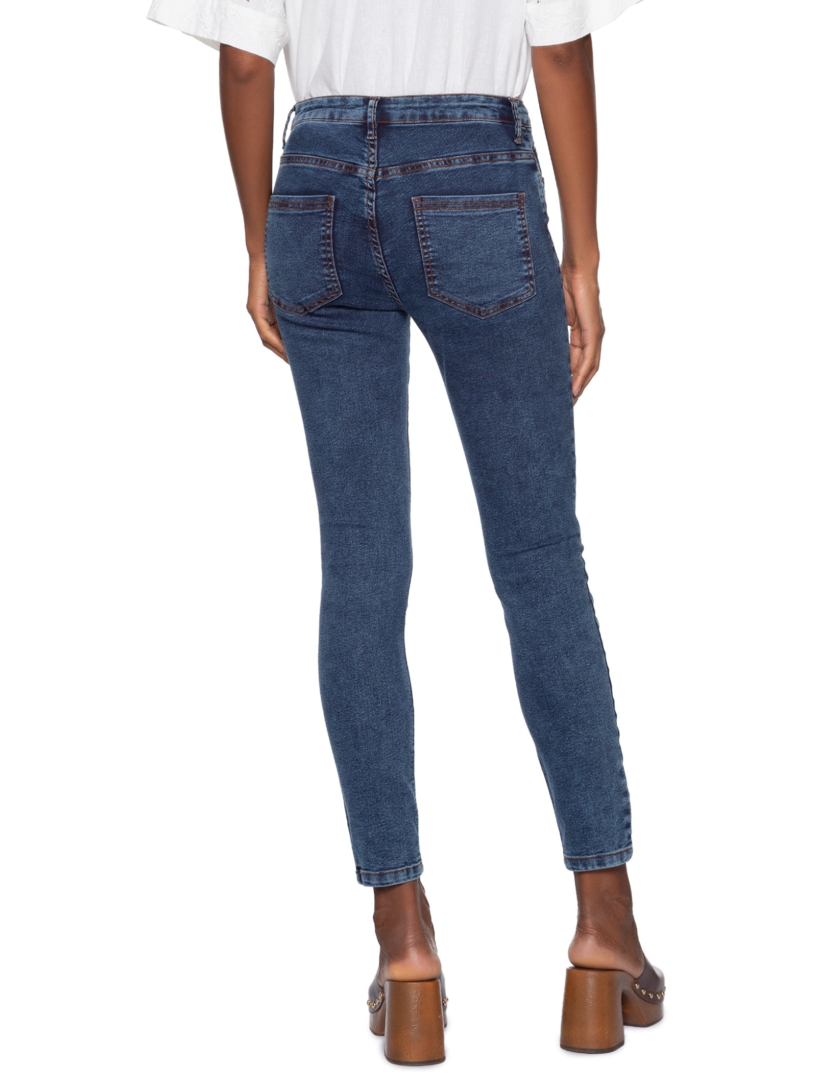 Calça Feminina Jeans Skinny Basic Azul Animale