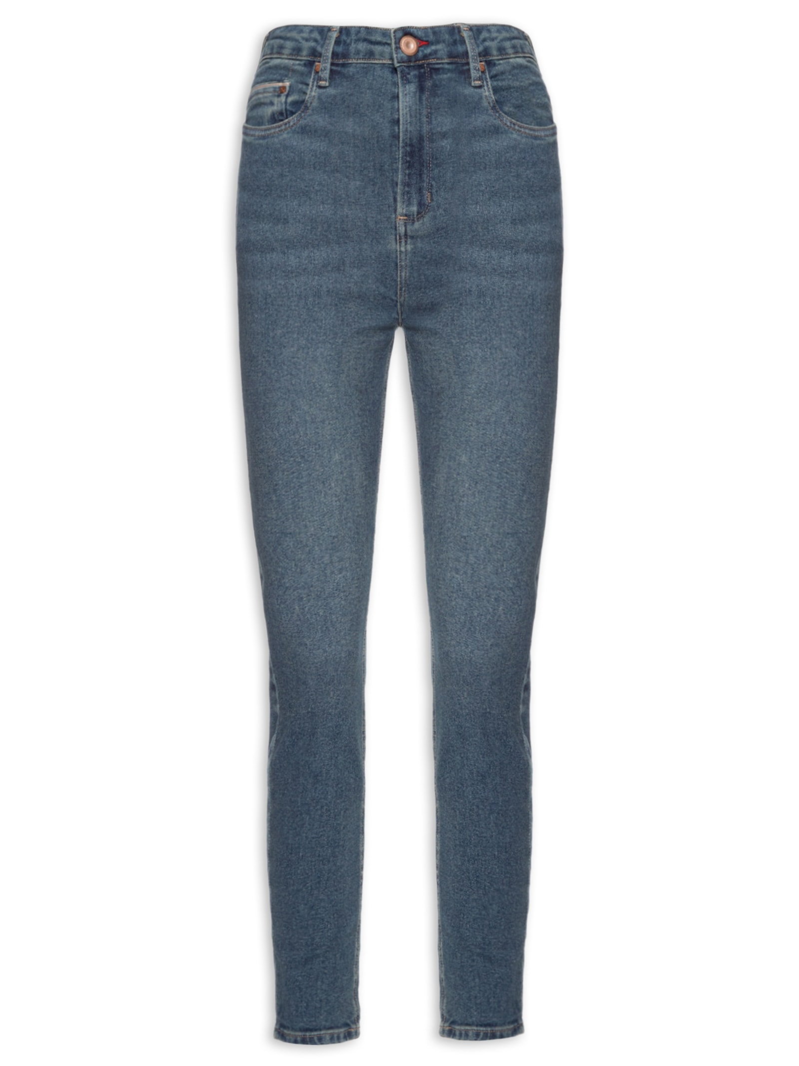 Calça Feminina Jeans Skinny Basic High Dark Azul Animale