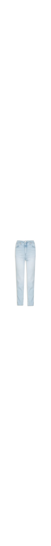 Calça Feminina Jeans Skinny Basic High Delavê - Azul