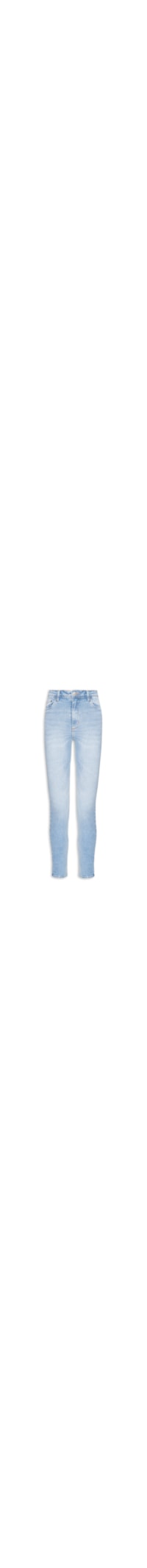 Calça Feminina Jeans Skinny Basic High Delave Pow - Azul