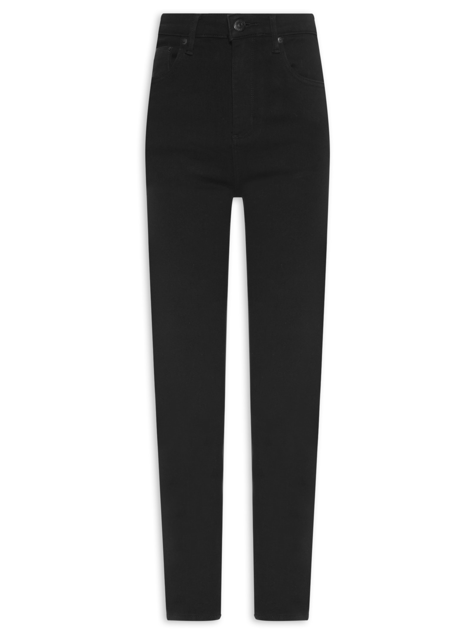 Calça Feminina Jeans Skinny Basic High Preto Animale Jeans