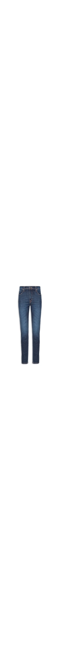 Calça Feminina Jeans Skinny Basic Midi - Azul