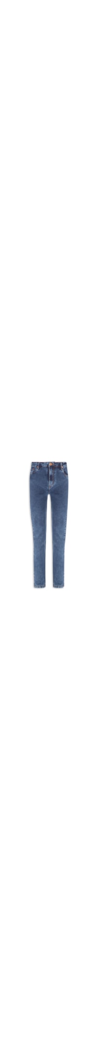 Calça Feminina Jeans Skinny Basic Midi - Azul