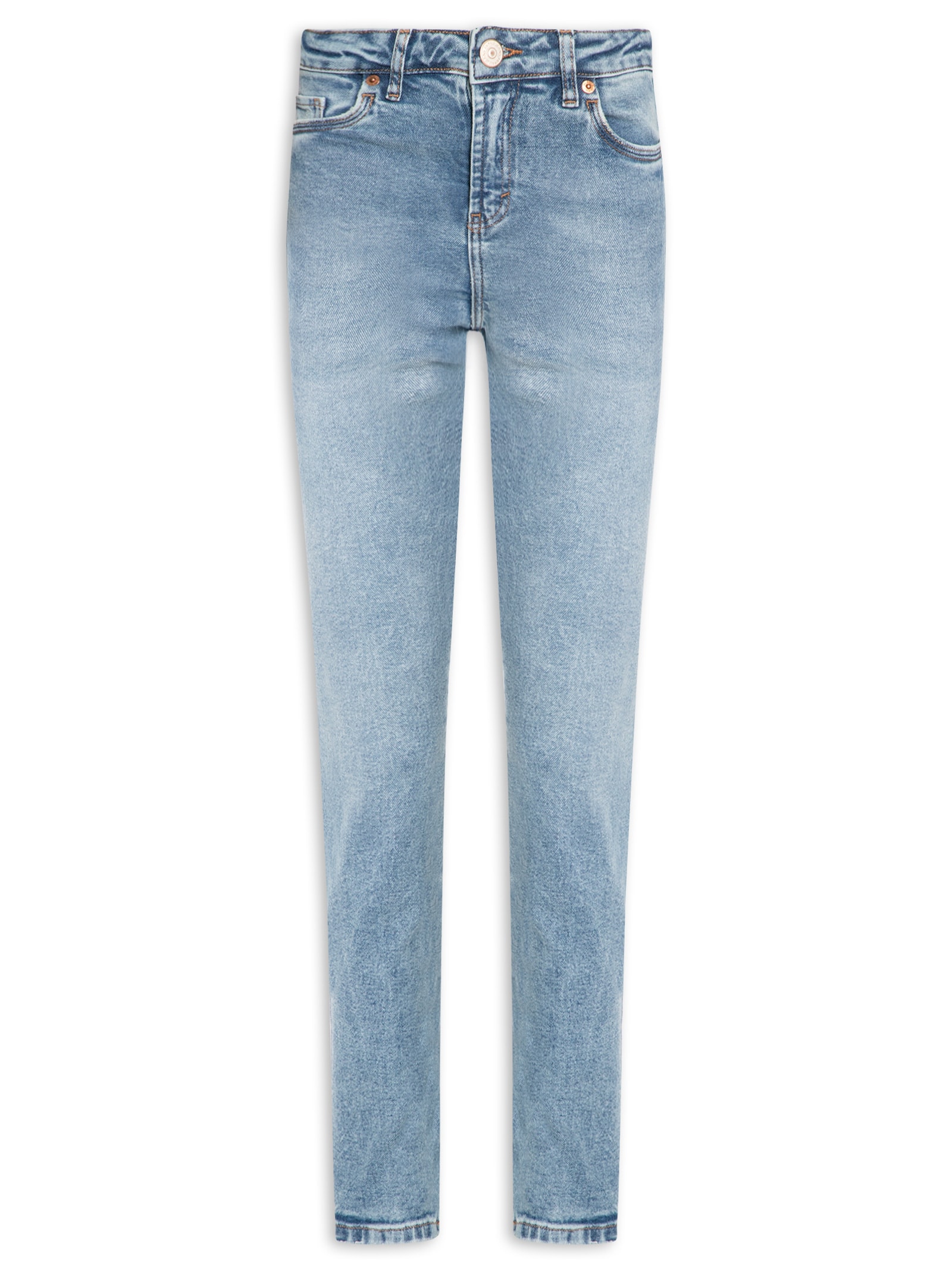 Calça Feminina Jeans Skinny Basic Midi Azul Animale Jeans