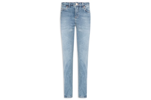 Calça Feminina Jeans Skinny Basic Midi - Azul