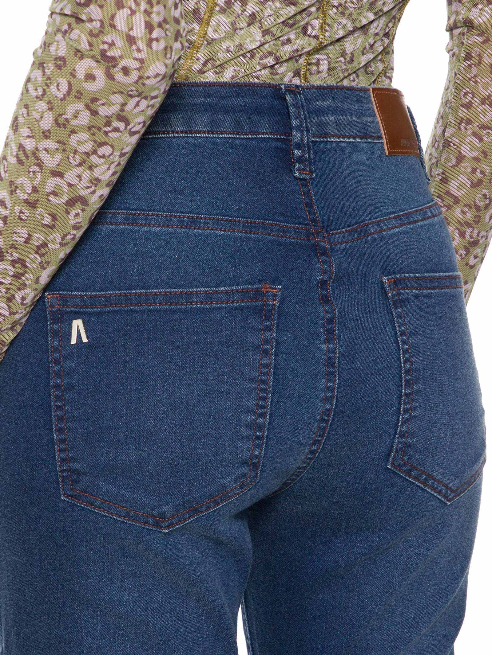 Calça Feminina Jeans Skinny Basic Midi Blue Inten Azul Animale Jeans