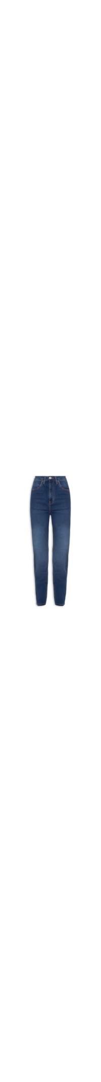 Calça Feminina Jeans Skinny Basic Midi Dark - Azul