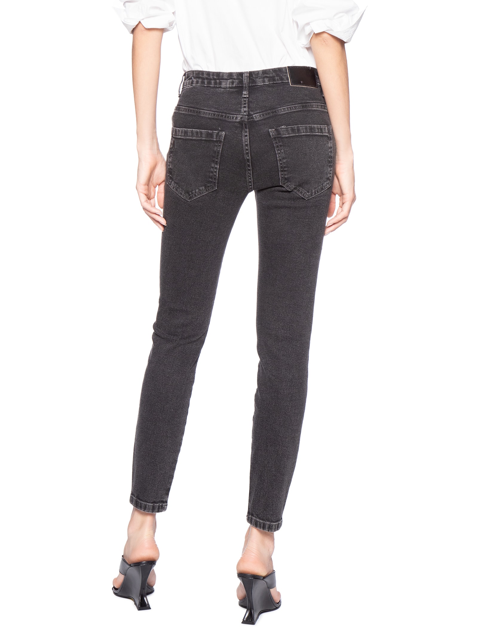 Calça Feminina Jeans Skinny Basic Midi Preto Animale Jeans