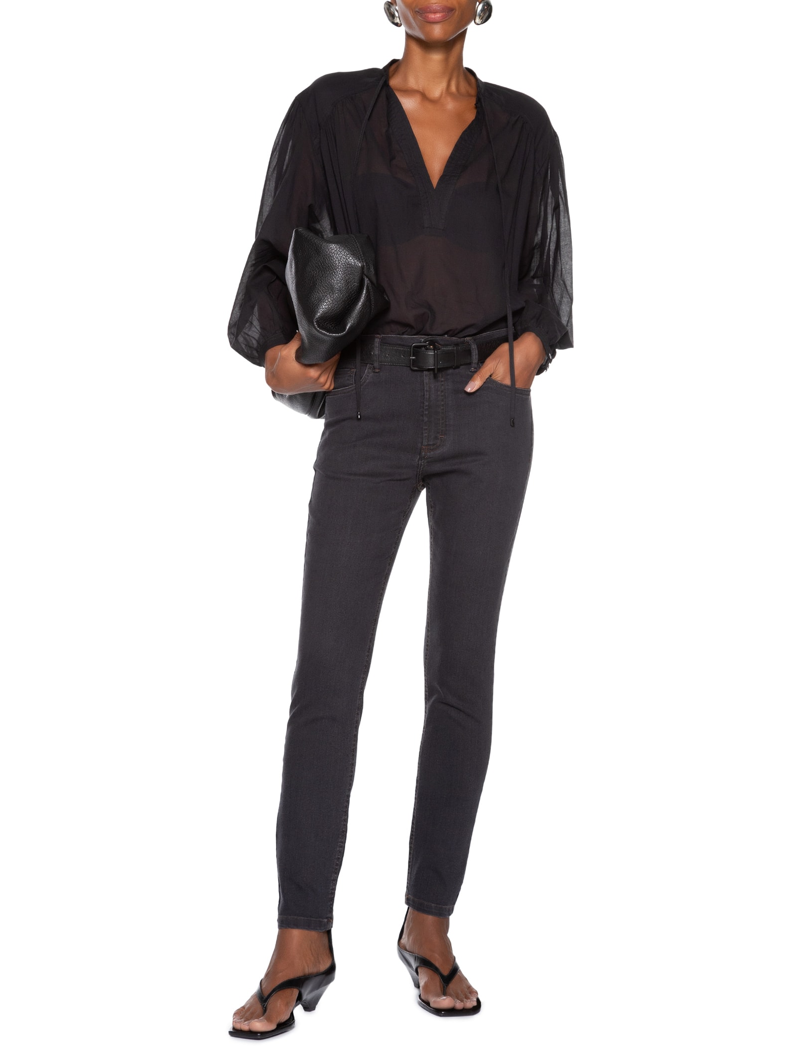 Calça Feminina Jeans Skinny Basic Preto Animale