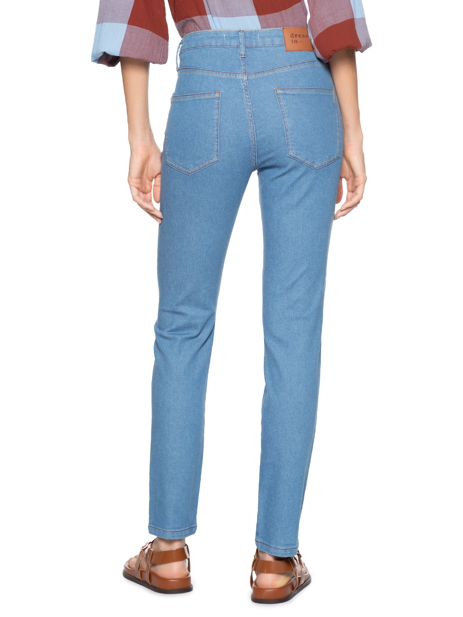 Calça Feminina Jeans Skinny Confort Azul Dress To