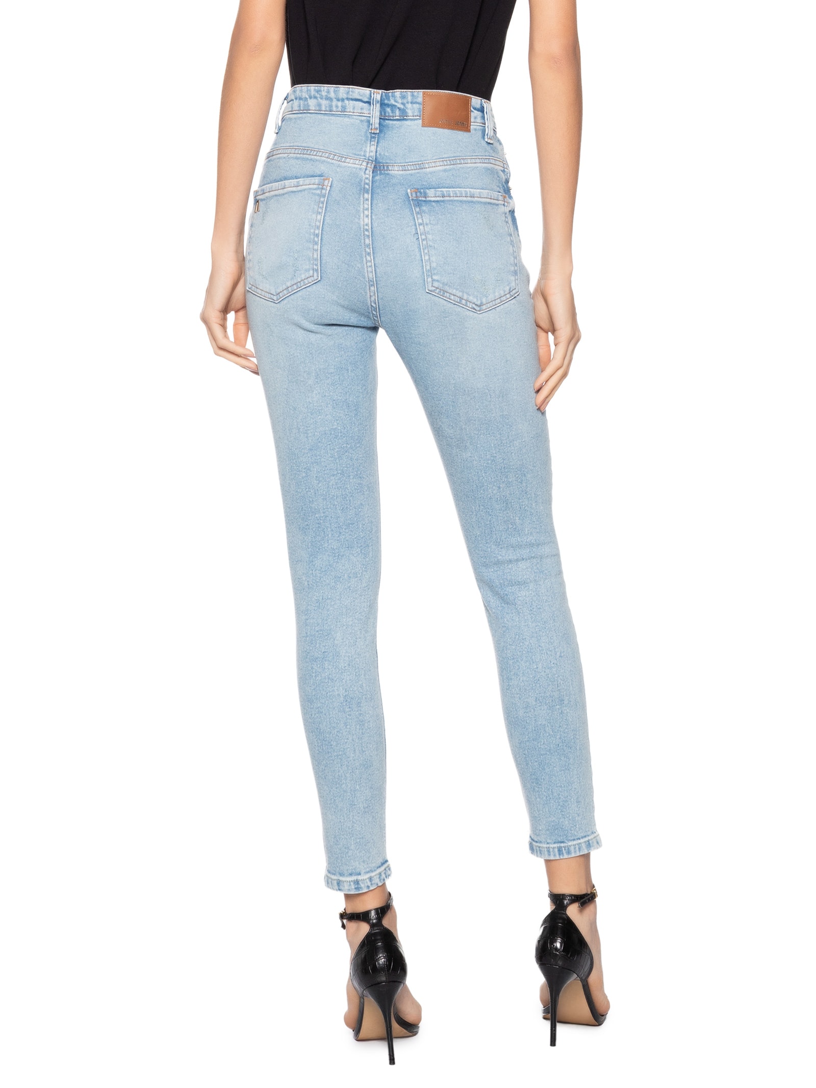 Calça Feminina Jeans Skinny Midi Azul Animale Jeans