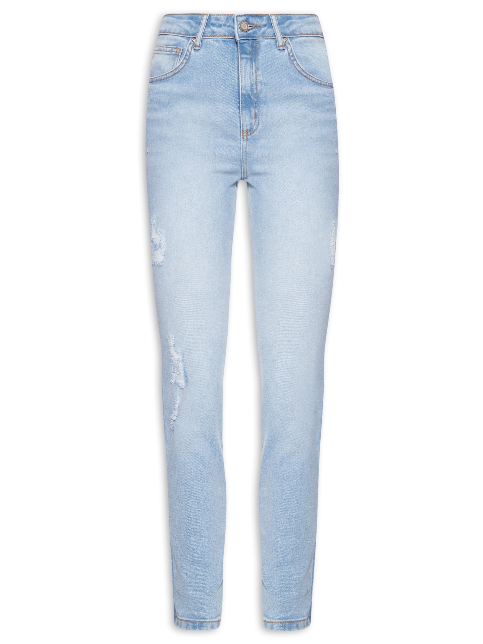 Calça Feminina Jeans Skinny Super High Azul My Favorite Things