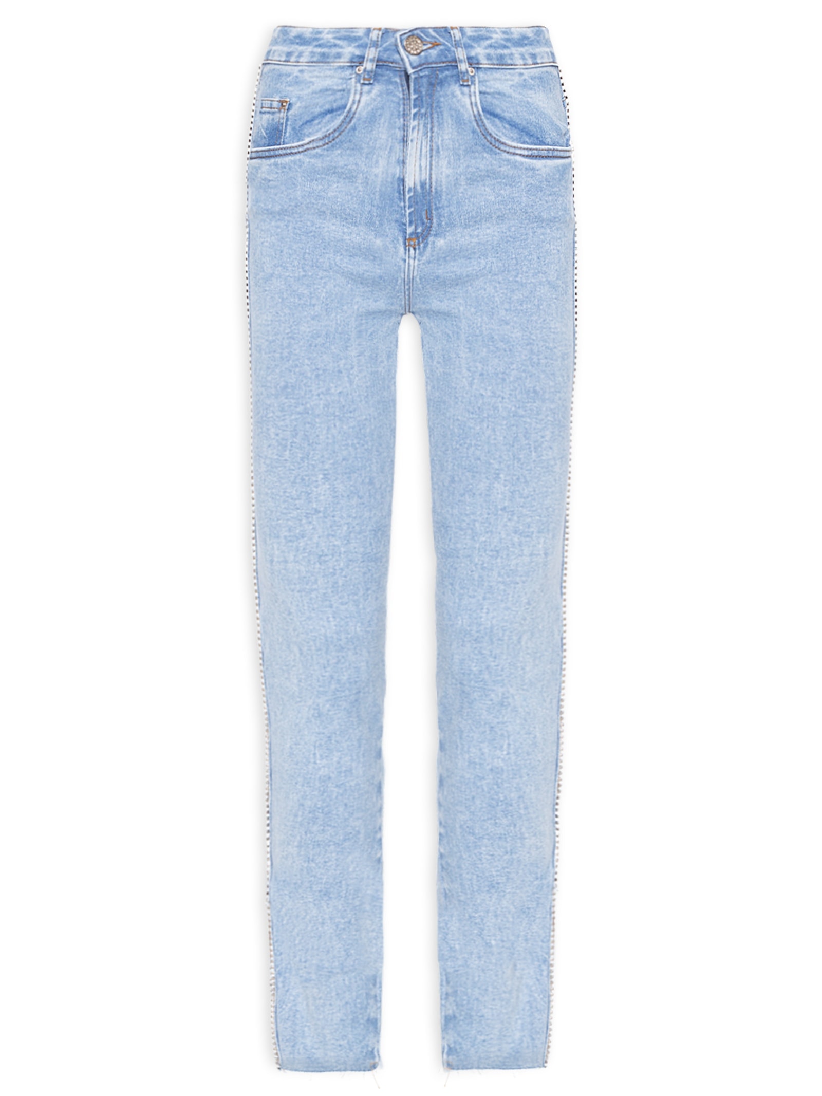 Calça Feminina Jeans Skinny Super High Azul My Favorite Things