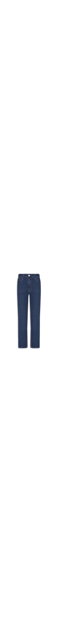 Calça Feminina Jeans Slim Cintura Média - Azul