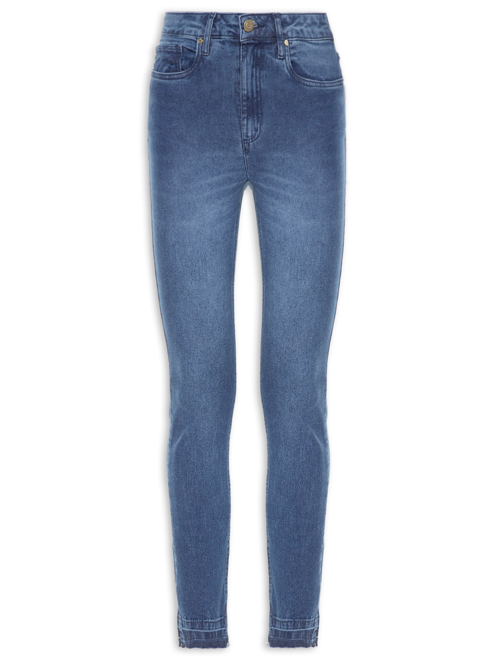 Calça Feminina Jeans Stellar Skinny Azul Canal