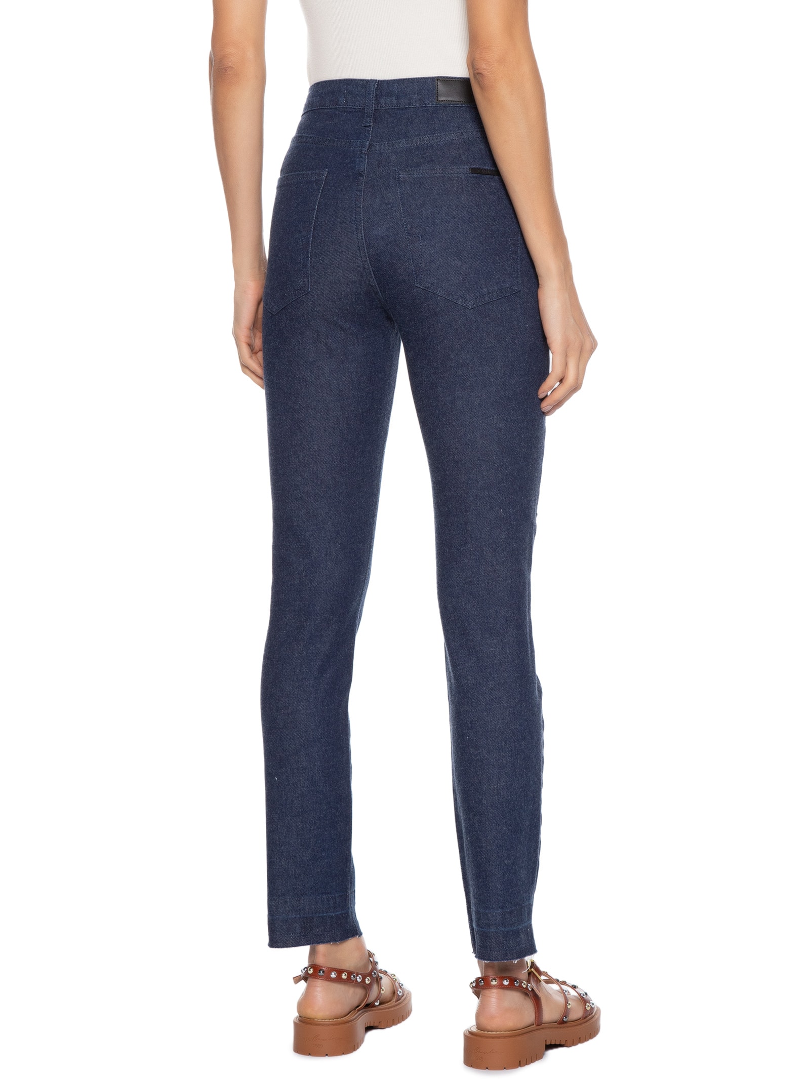 Calça Feminina Jeans Stellar Skinny Azul Canal