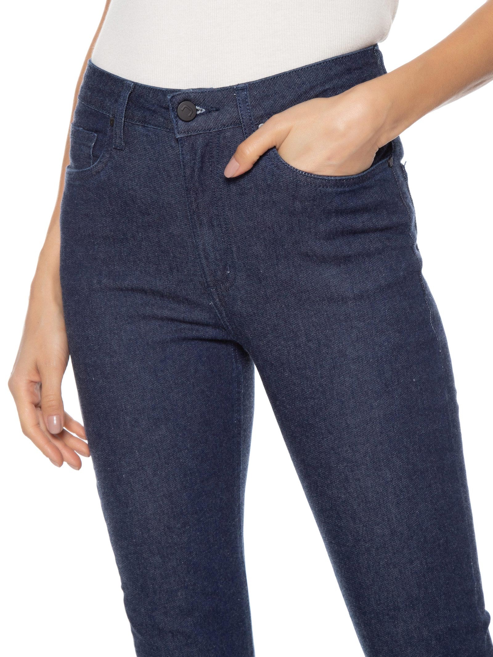 Calça Feminina Jeans Stellar Skinny Azul Canal