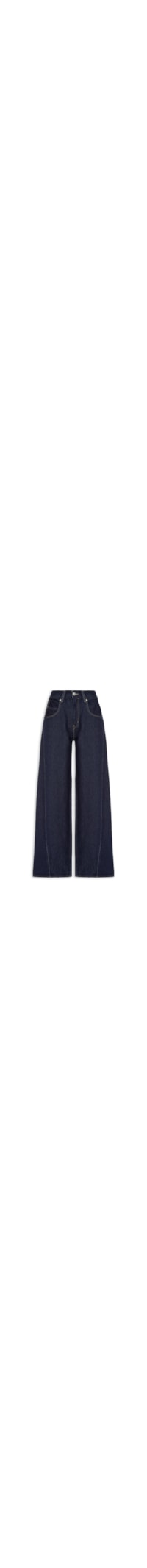 Calça Feminina Jeans Super Baggy Barrel - Azul