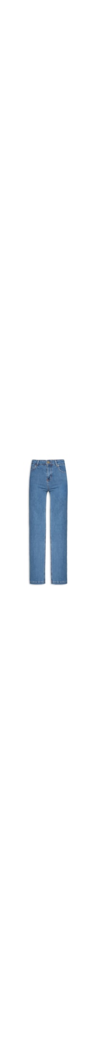 Calça Feminina Jeans Super Reta - Azul