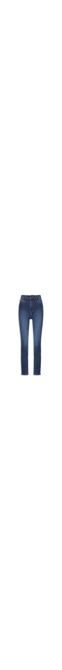 Calça Feminina Jeans Vesta Ankle Super High - Azul