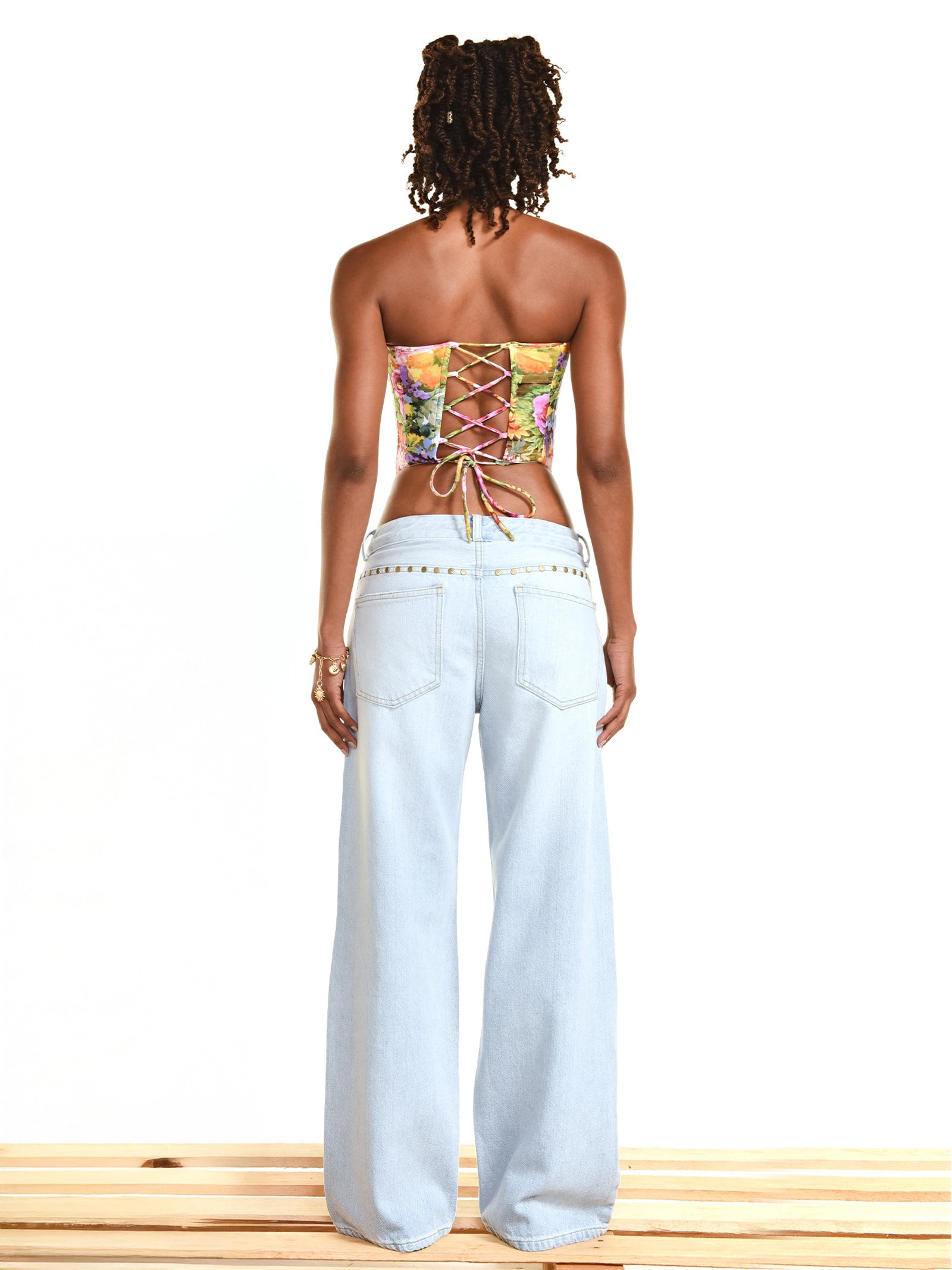 Calça Feminina Jeans Vintage Azul Triya