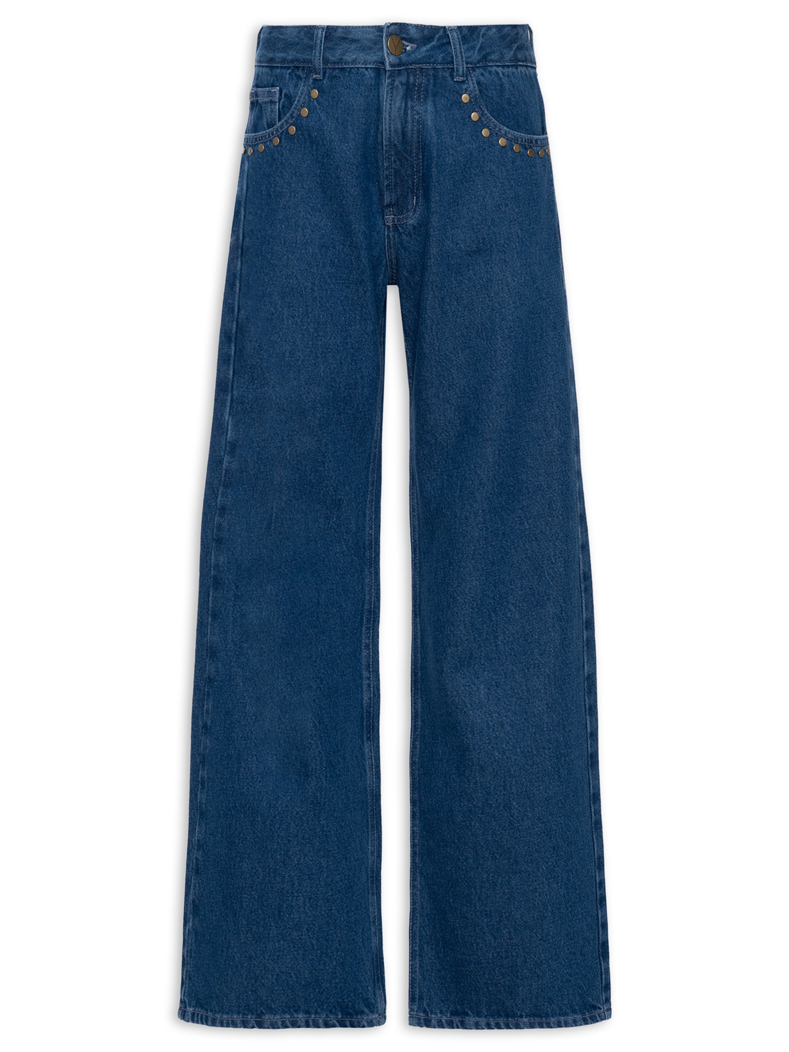 Calça Feminina Jeans Vintage Azul Triya