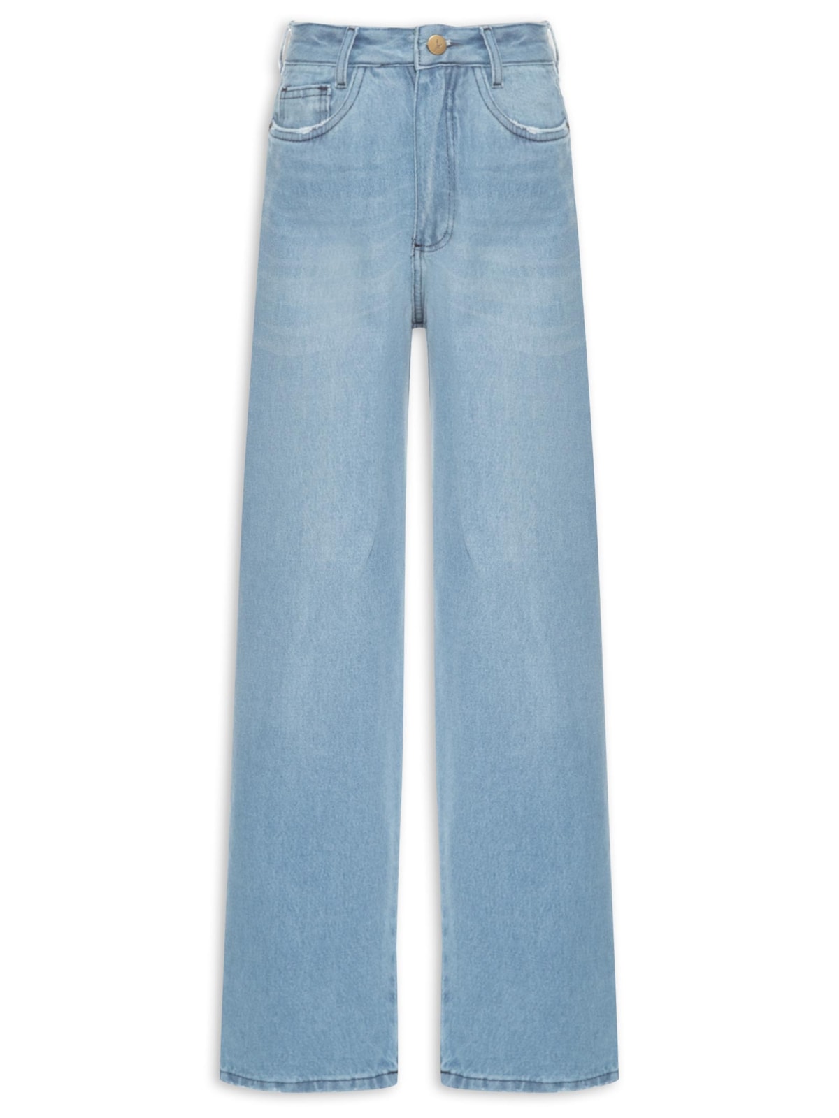 Vista 2 Calça Feminina Jeans Wan Reta AZUL AZUL