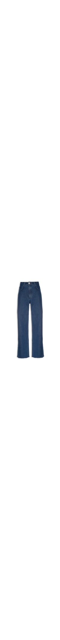 Calça Feminina Jeans Wide Elástico Inteligente - Azul