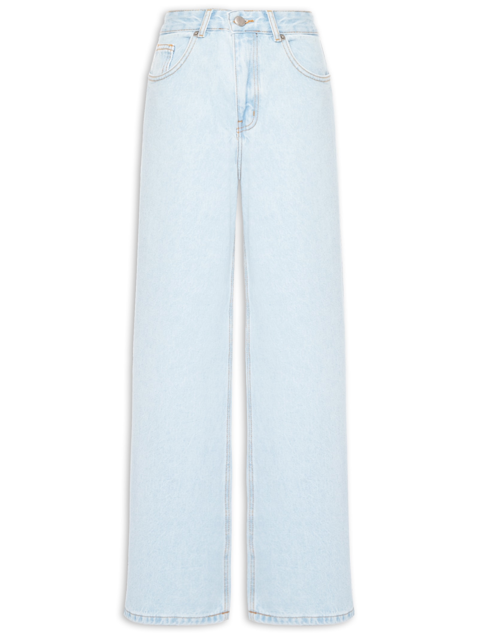 Calça Feminina Jeans Wide Faver – Azul Farm