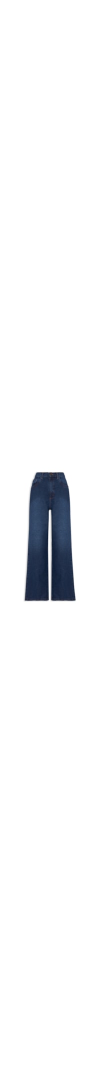Calça Feminina Jeans Wide Leg - Azul