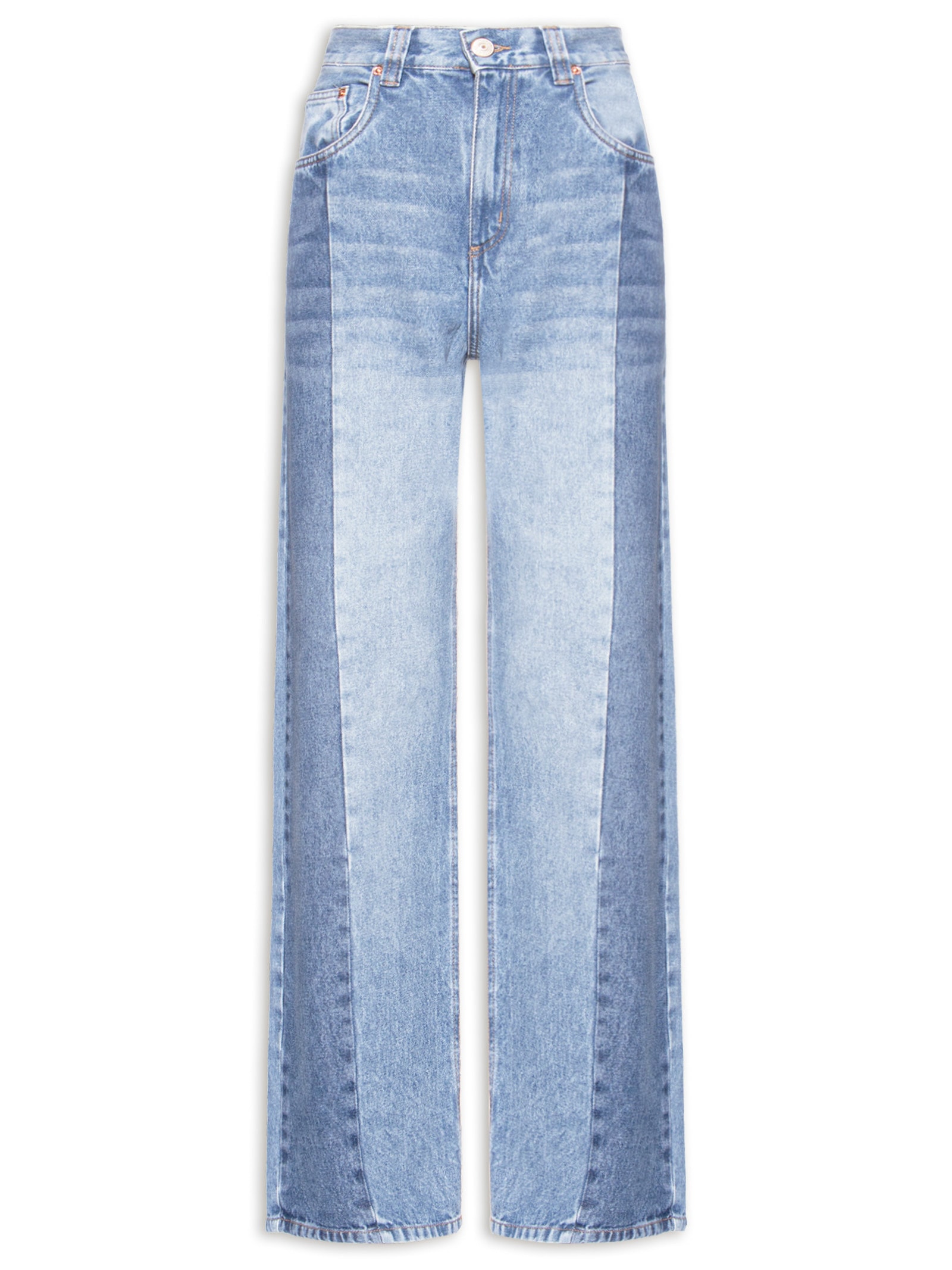 Calça Feminina Jeans Wide Leg Azul Animale Jeans