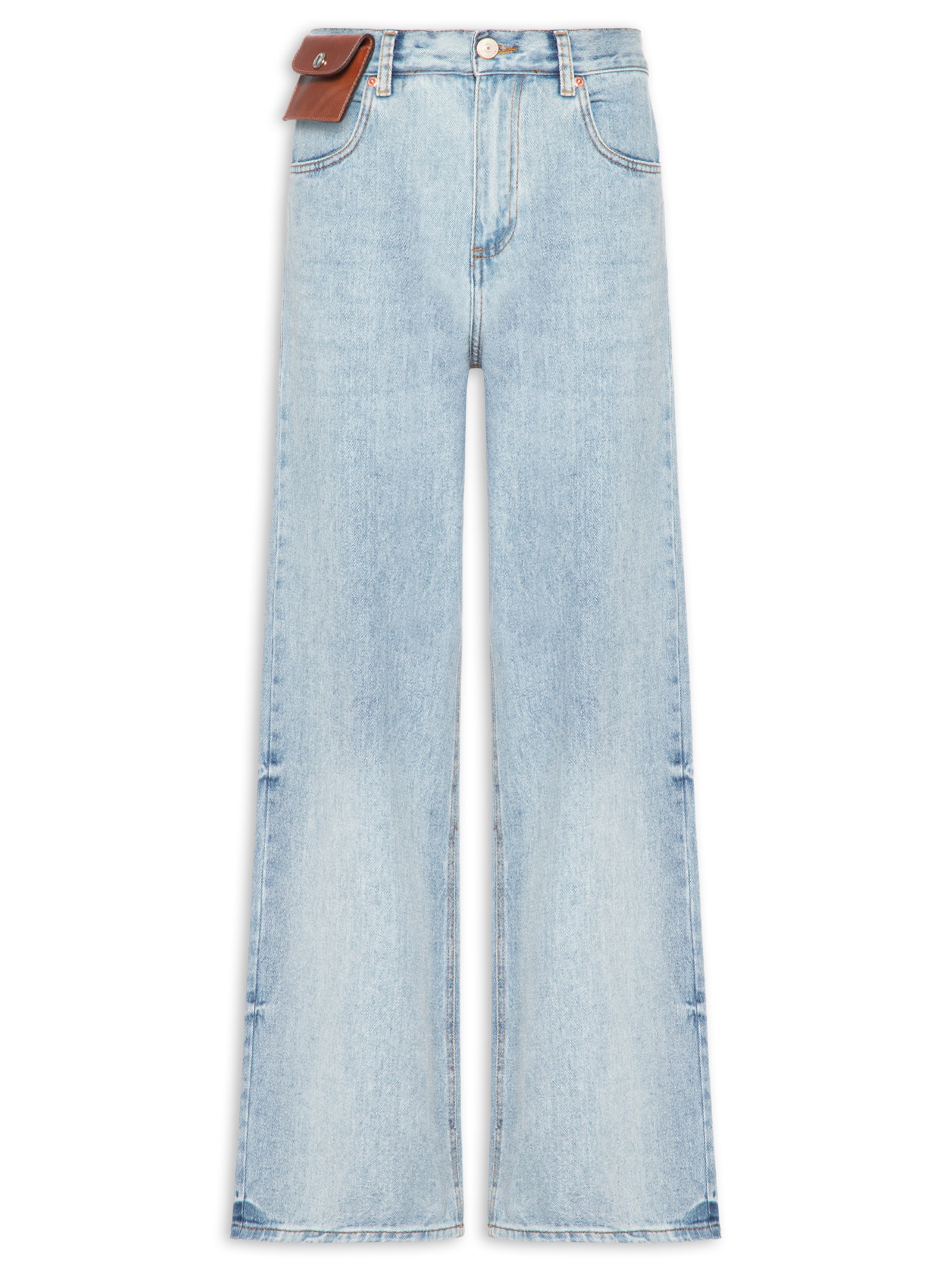 Calça Feminina Jeans Wide Leg Azul Animale Jeans