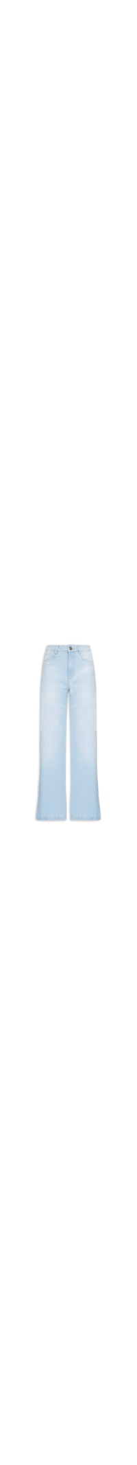 Calça Feminina Jeans Wide Leg - Azul