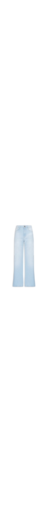 Calça Feminina Jeans Wide Leg - Azul