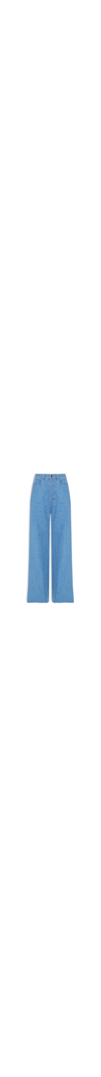 Calça Feminina Jeans Wide Leg - Azul