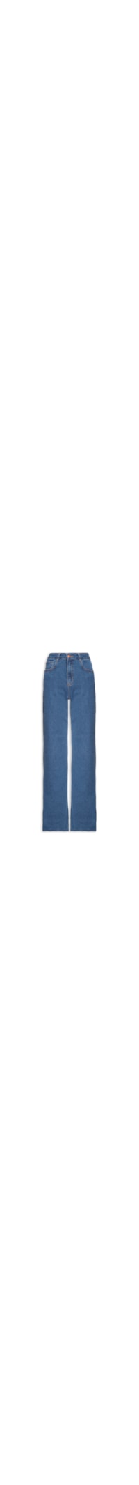 Calça Feminina Jeans Wide Leg Cintura Super Alta - Azul