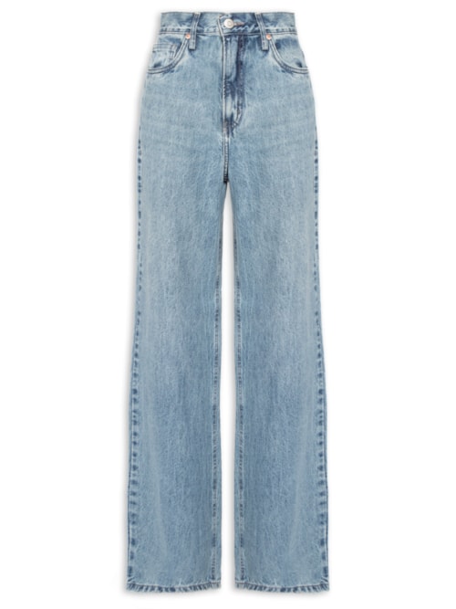 Calça Feminina Jeans Wide Leg Copenhague New B - Azul