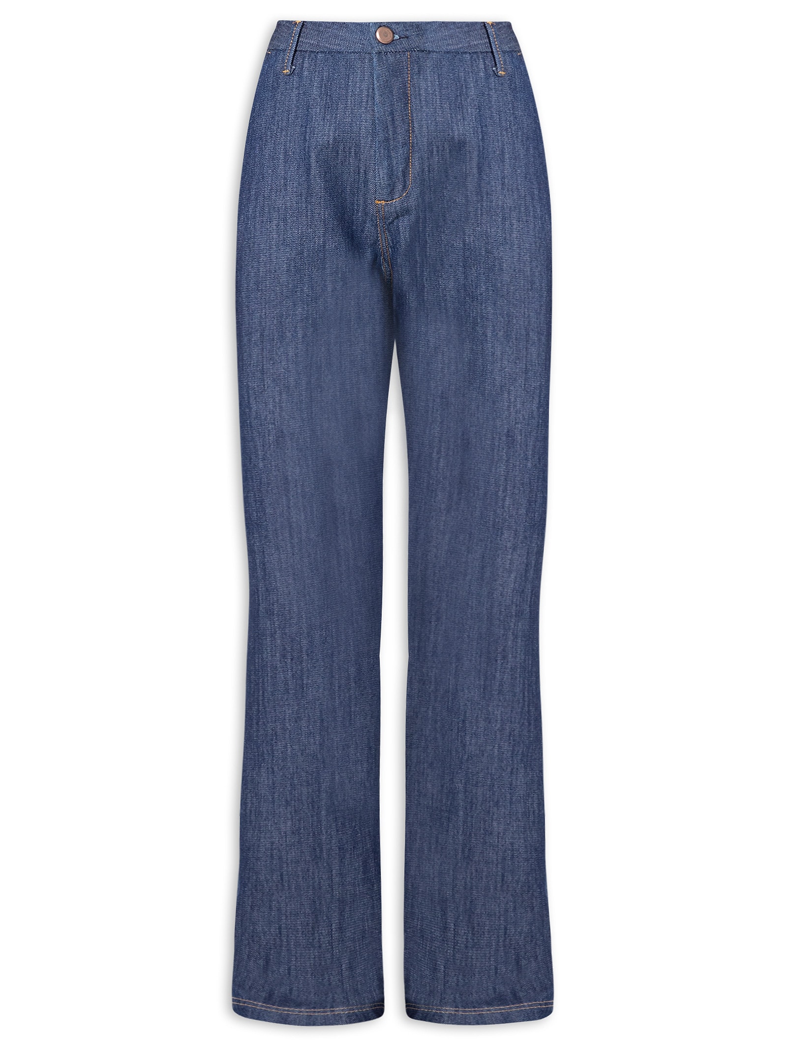 Animale - Calça Feminina Jeans Wide Leg Raw Denim - Azul
