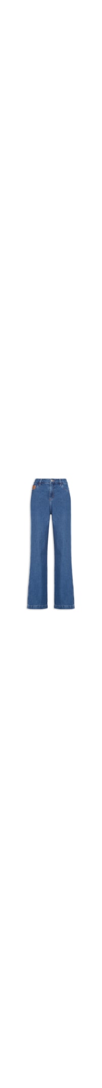 Calça Feminina Jeans Wide Leg Slim - Azul
