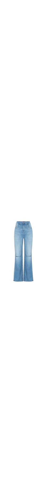 Calça Feminina Jeans Wide Leg Slim - Azul