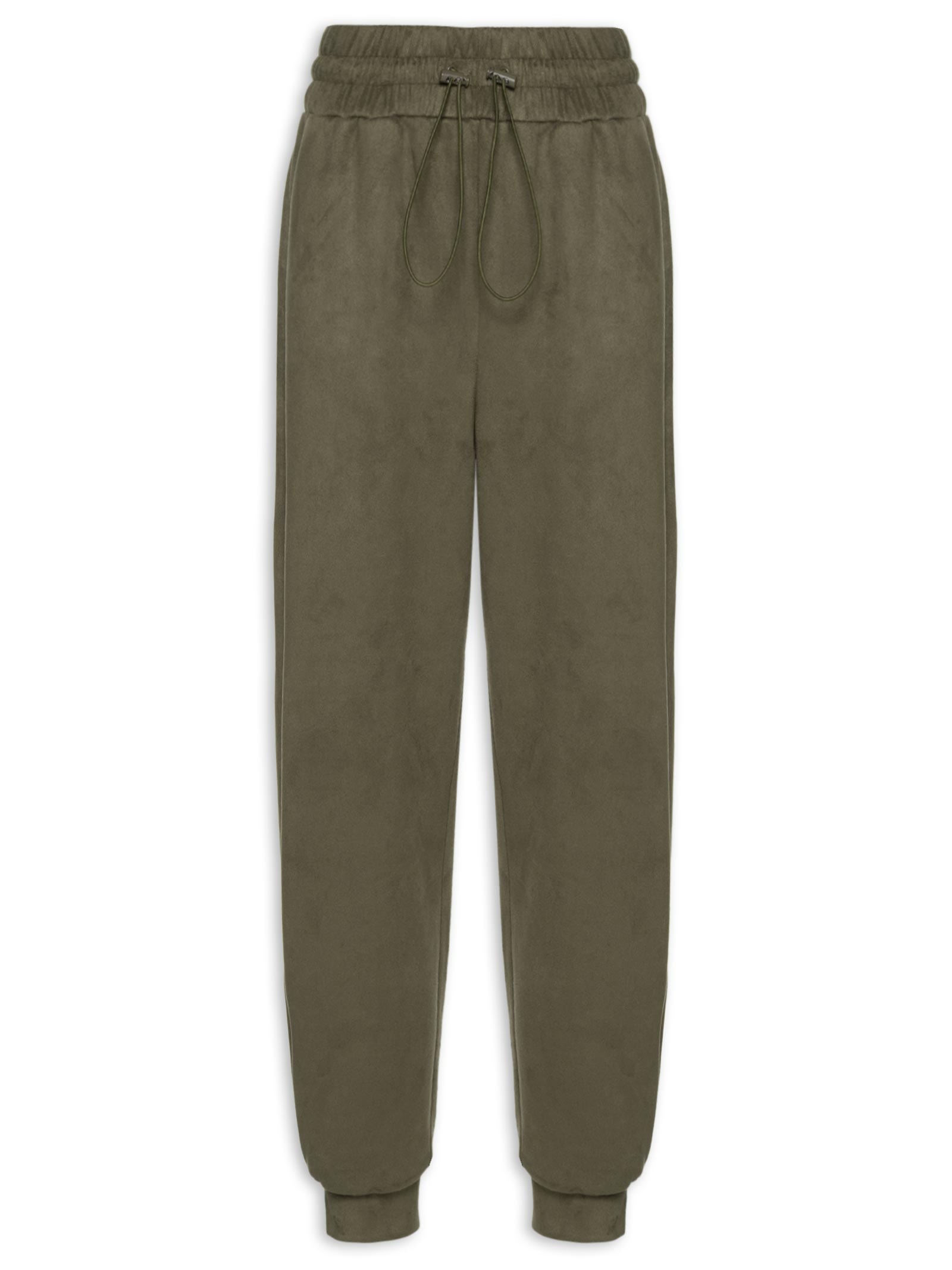 Calça Feminina Jogger de Suede Mob Verde