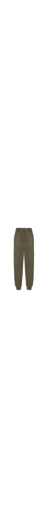 Calça Feminina Jogger de Suede - Verde