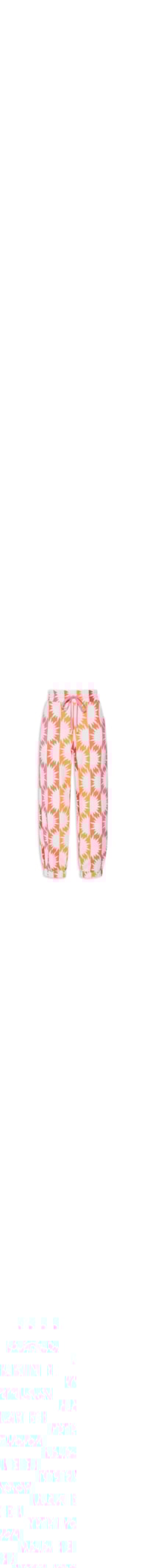 Calça Feminina Jogger Moletom Estampa Solar - Laranja