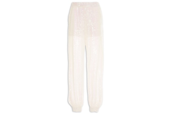 Calça Feminina Jogger Paetê - Off White