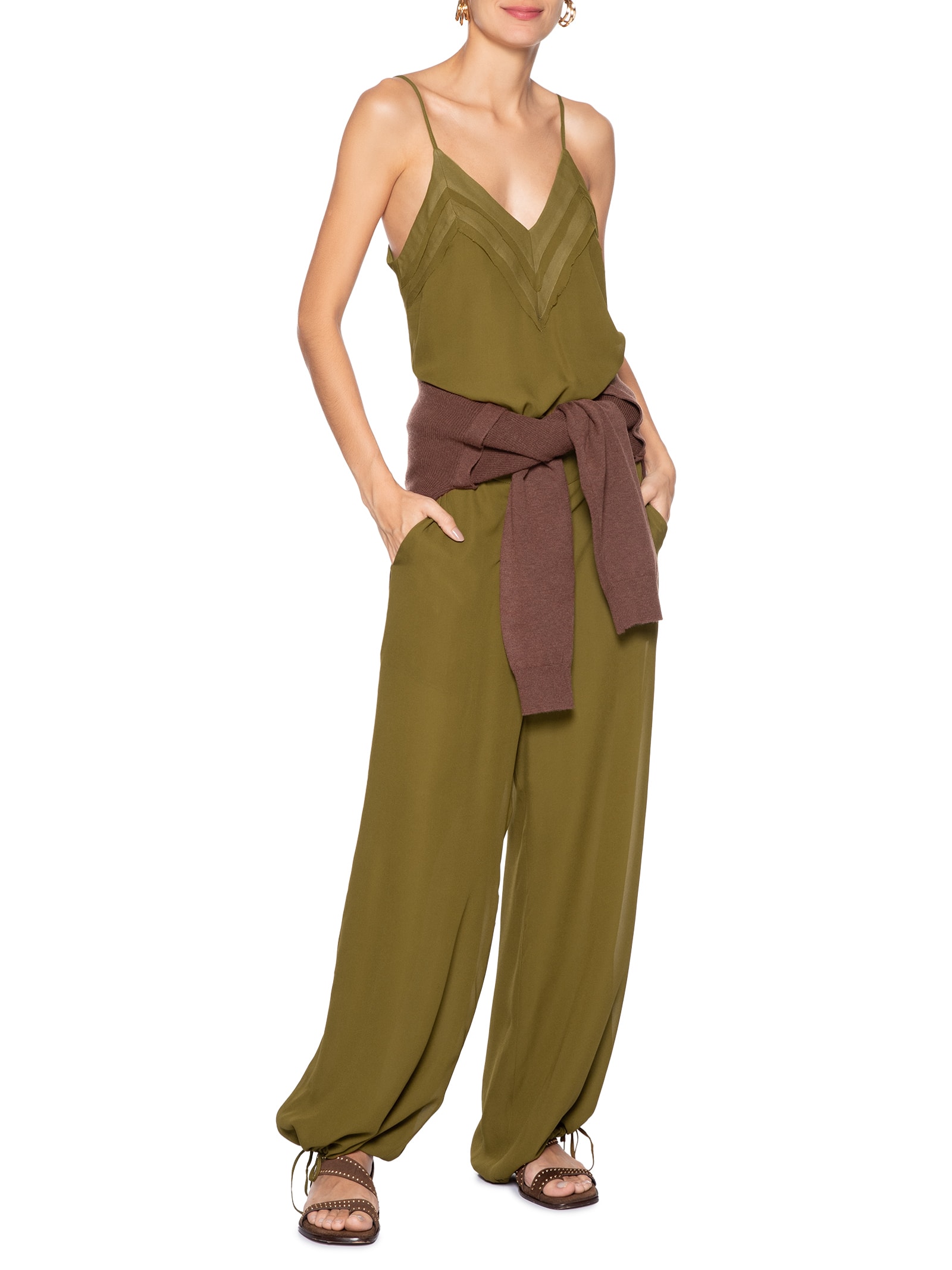 Calça Feminina Jogger Verde Animale Jeans