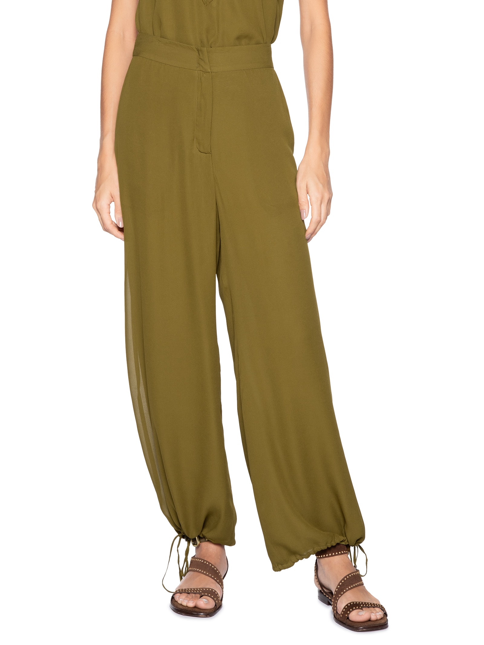 Calça Feminina Jogger Verde Animale Jeans