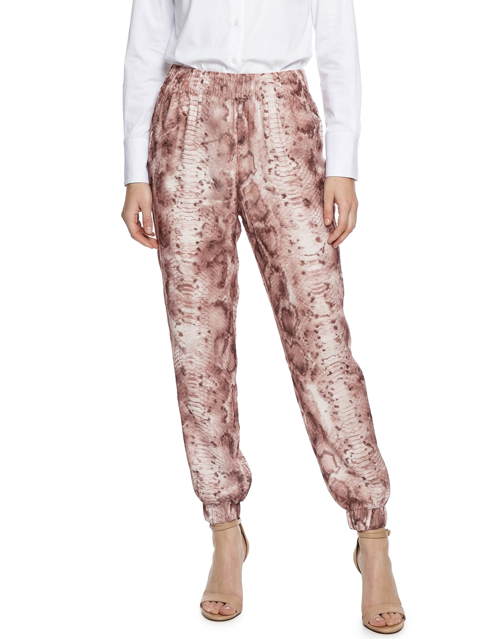 Calça Feminina Jogging Estampada Rosa Lança Perfume