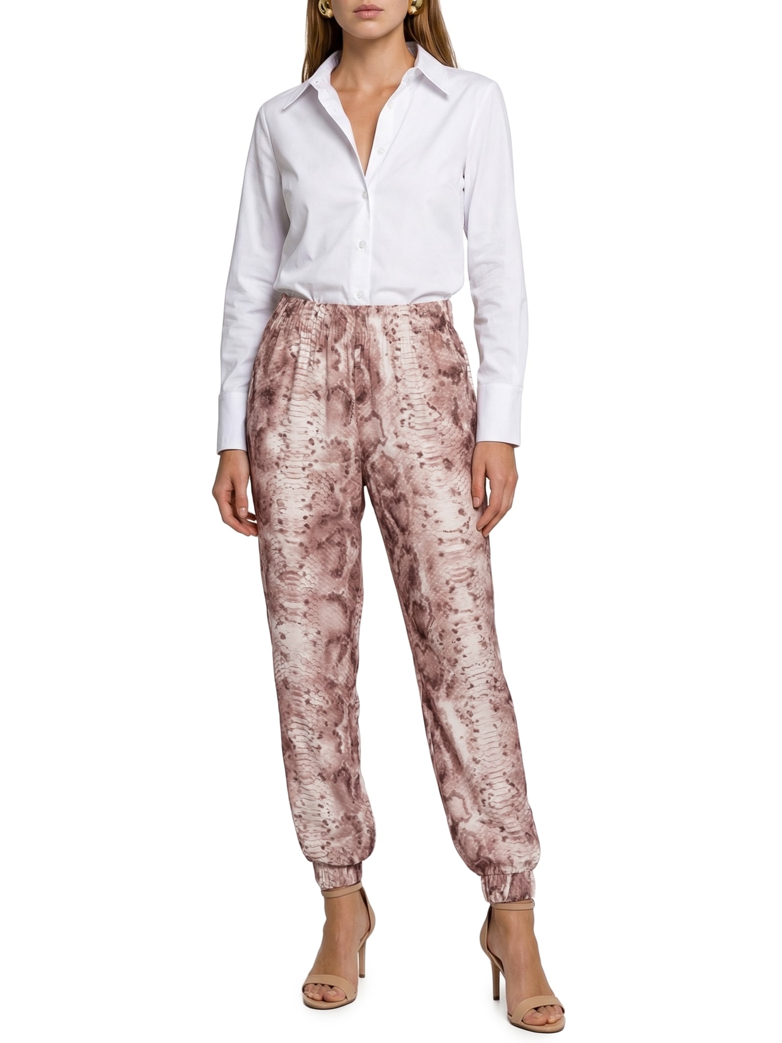 Calça Feminina Jogging Estampada Rosa Lança Perfume