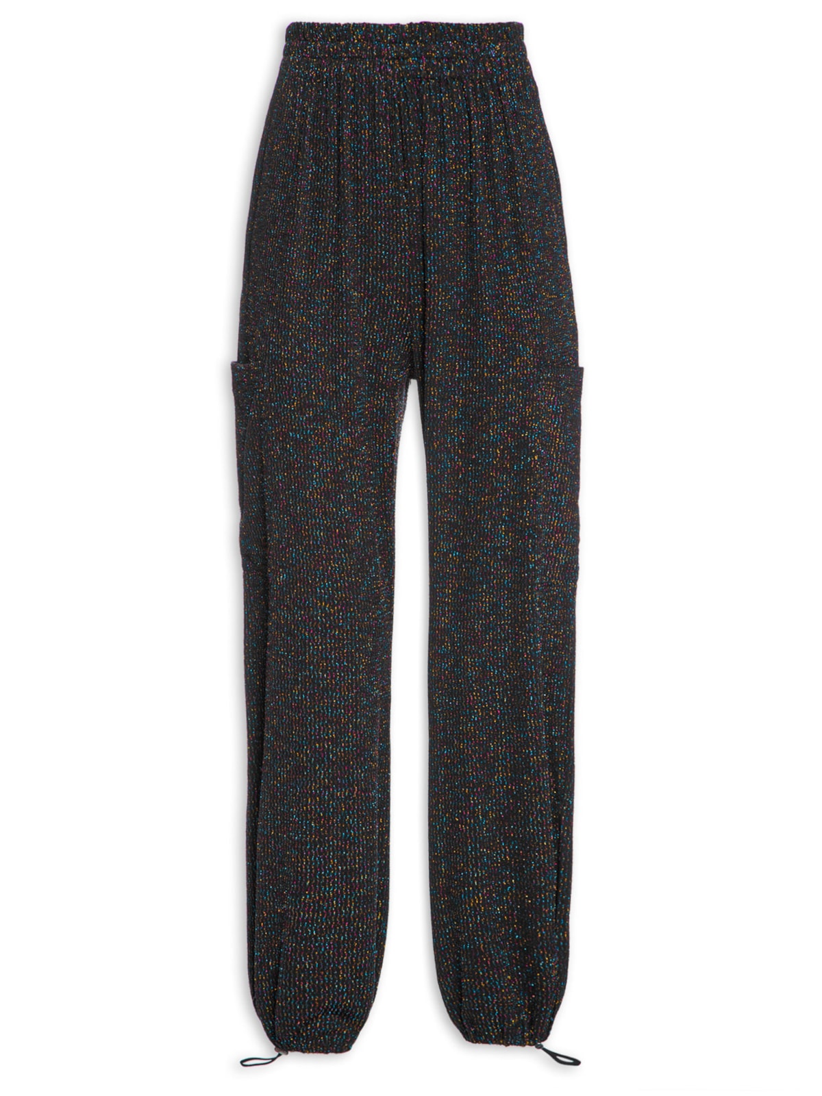 Vista 2 Calça Feminina Jogging Malha PRETO PRETO